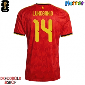 Belgien Dodi Lukebakio #14 Hjemmebanetrøje VM 2026 Kort ærmer